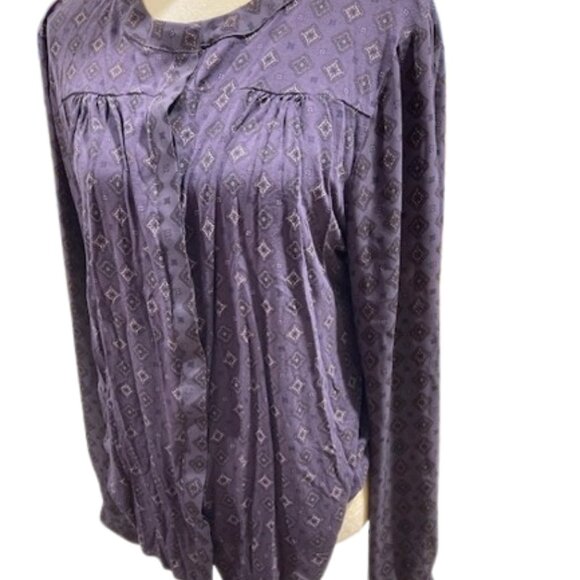 Loft L/S Button Down Blouse XL - Picture 2 of 6